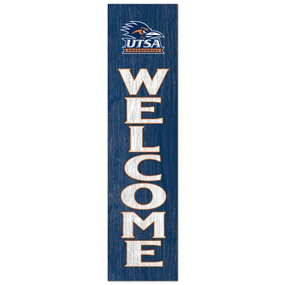 UTSA Roadrunners 12'' x 48'' Welcome Outdoor Leaner