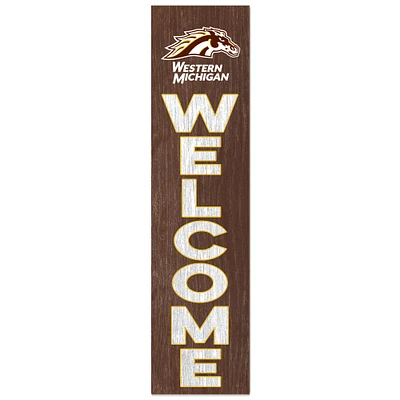 Western Michigan Broncos 12'' x 48'' Welcome Outdoor Leaner