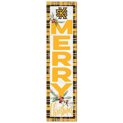 Kennesaw State Owls 12'' x 48'' Outdoor Merry Christmas Leaner