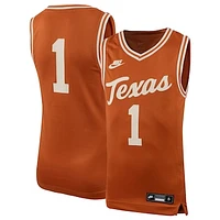 Youth Nike #1 Texas Orange Longhorns Icon Replica Basketball Jersey