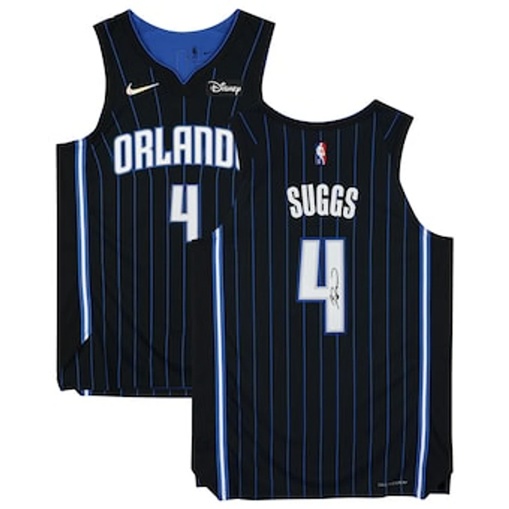 Jalen Suggs Black Orlando Magic Autographed Nike 2021-22 Authentic Jersey