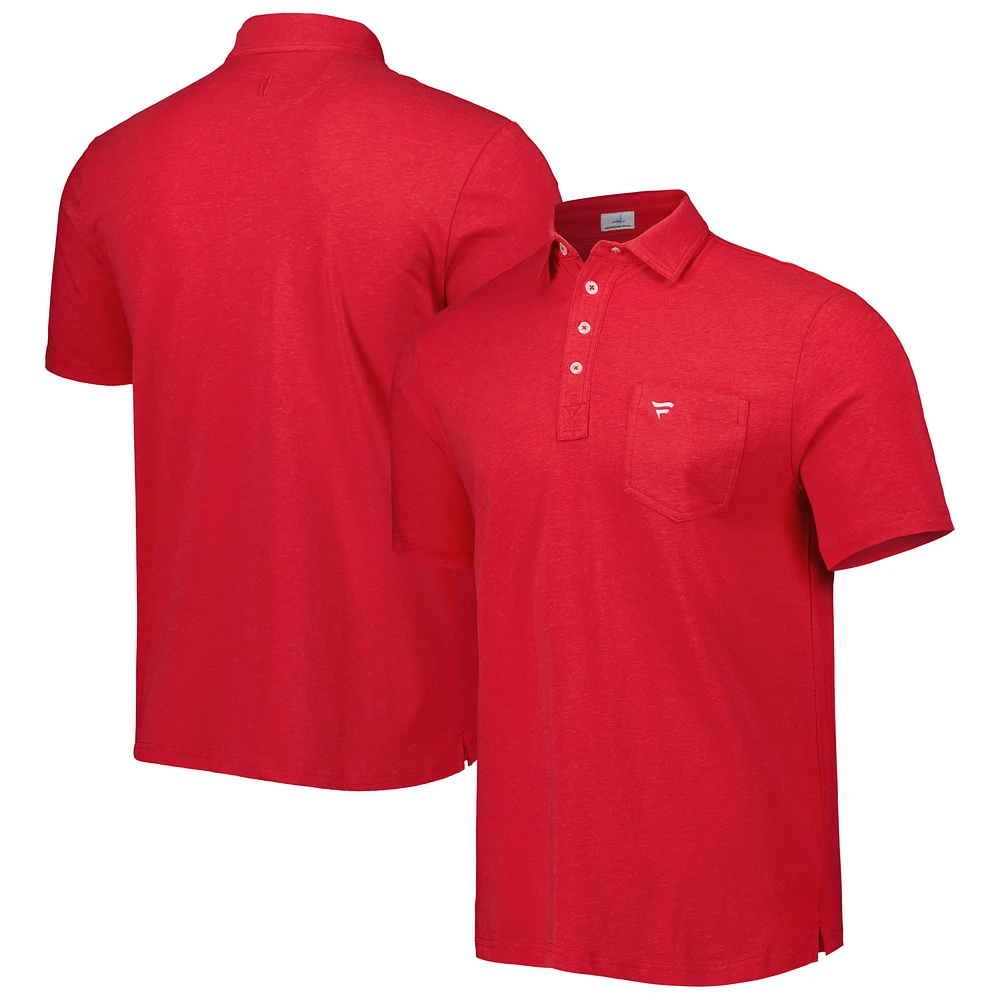 Men's johnnie-O Red Fanatics Corporate Game Day Original Polo