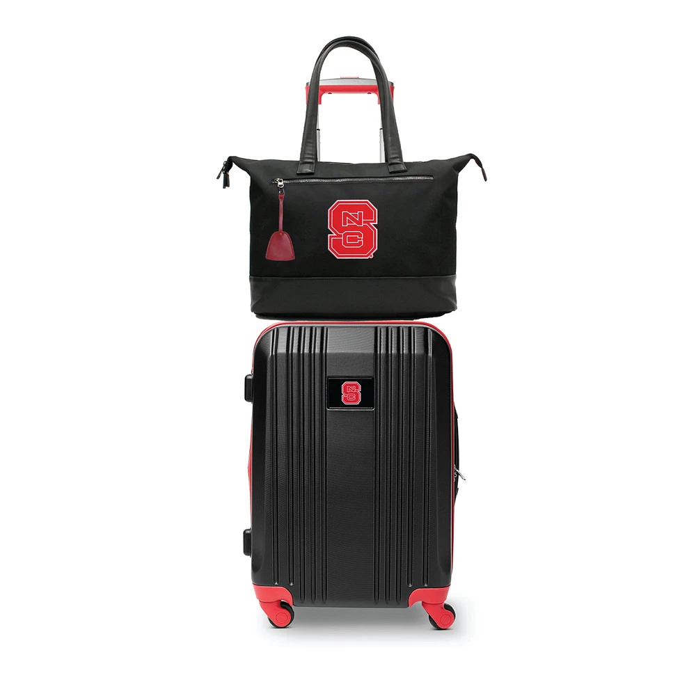 MOJO NC State Wolfpack Premium Laptop Tote Bag and Luggage Set