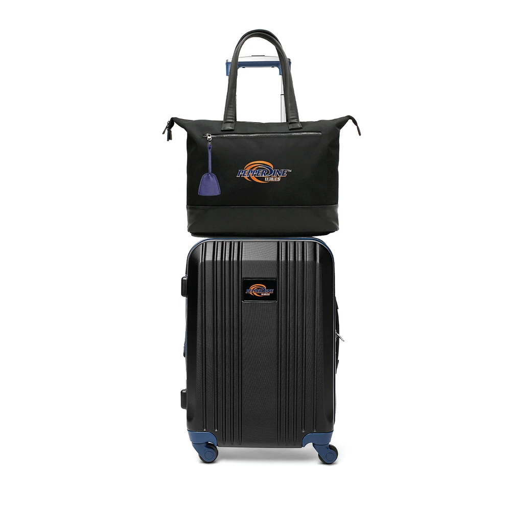 MOJO Pepperdine Waves Premium Laptop Tote Bag and Luggage Set