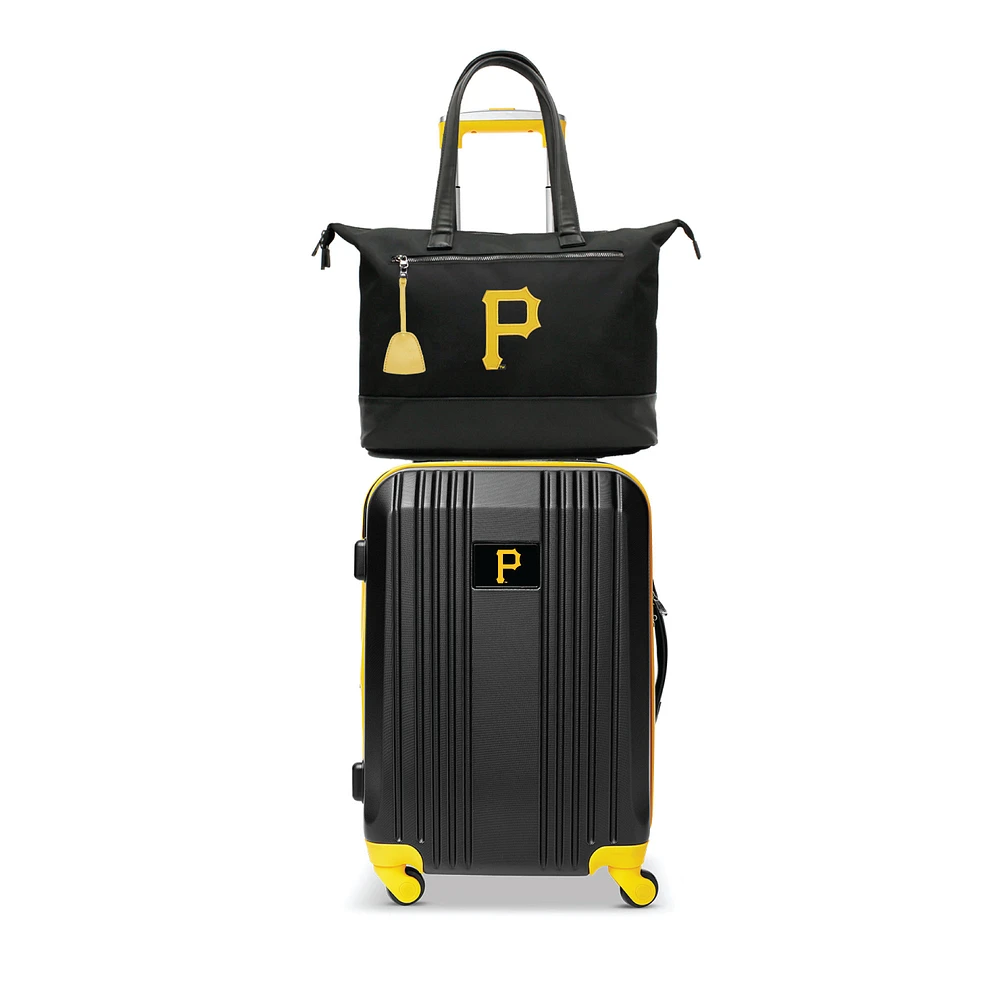 MOJO Pittsburgh Pirates Premium Laptop Tote Bag and Luggage Set