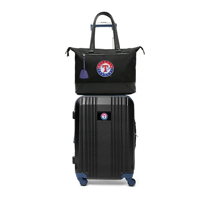 MOJO Texas Rangers Premium Laptop Tote Bag and Luggage Set