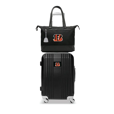 MOJO Cincinnati Bengals Premium Laptop Tote Bag and Luggage Set