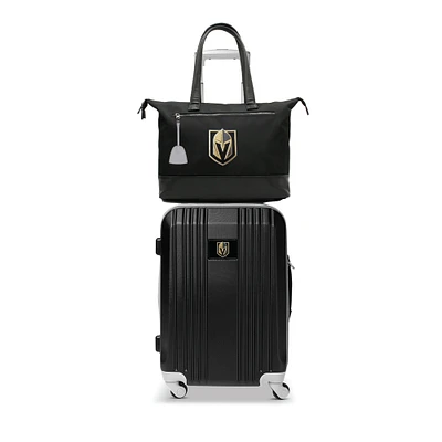 MOJO Vegas Golden Knights Premium Laptop Tote Bag and Luggage Set
