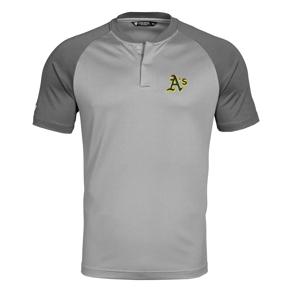 Men's Levelwear Gray Athletics Blade Polo