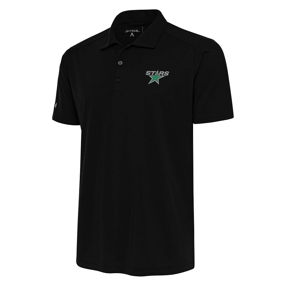 Men's Antigua Black Dallas Stars Special Edition 2.0 Tribute Polo