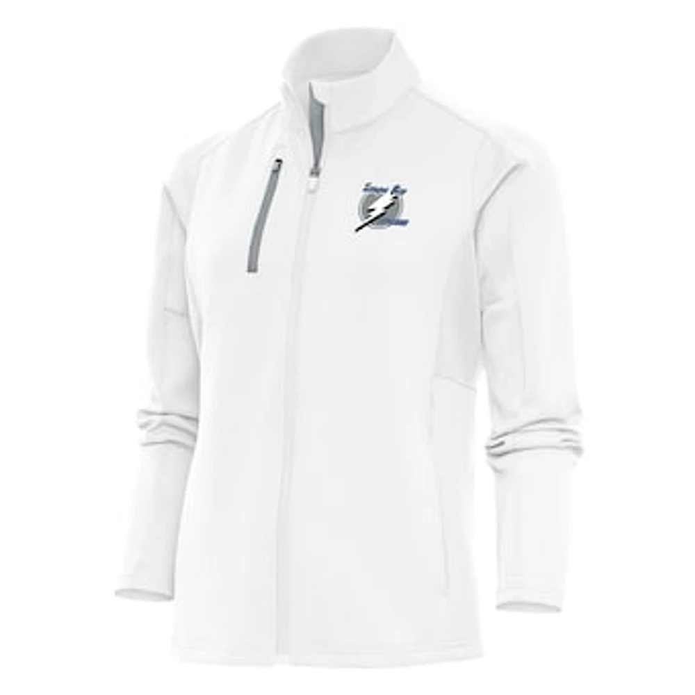 Women's Antigua White Tampa Bay Lightning Special Edition 2.0 Generation Full-Zip Jacket