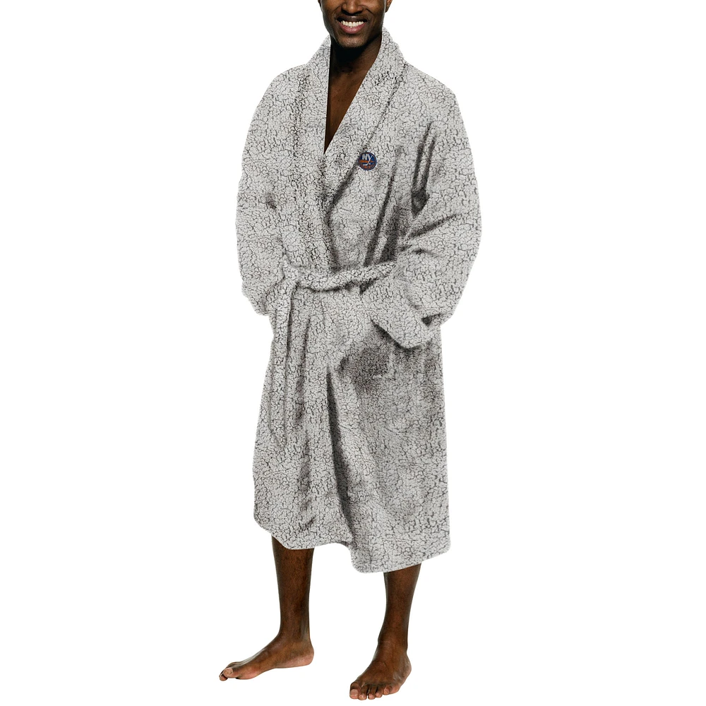Men's The Northwest Group Gray New York Islanders Sherpa Bathrobe