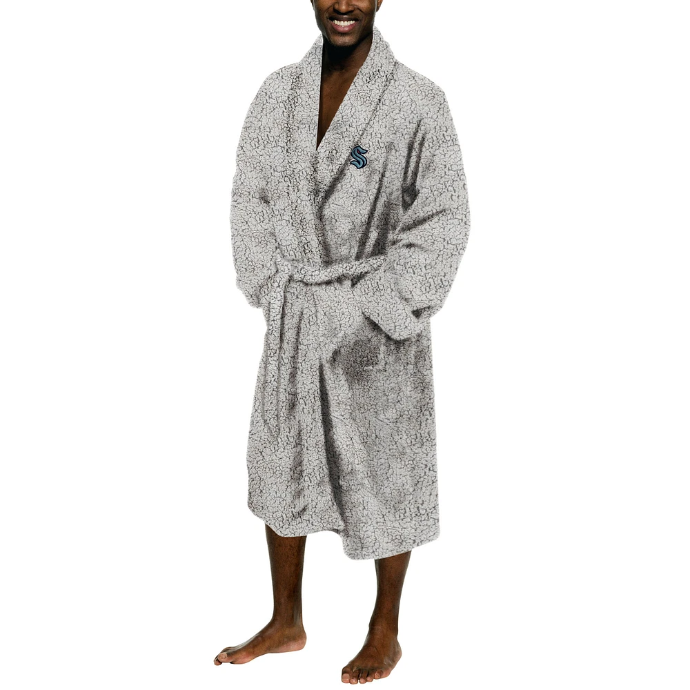 Men's The Northwest Group Gray Seattle Kraken Sherpa Bathrobe