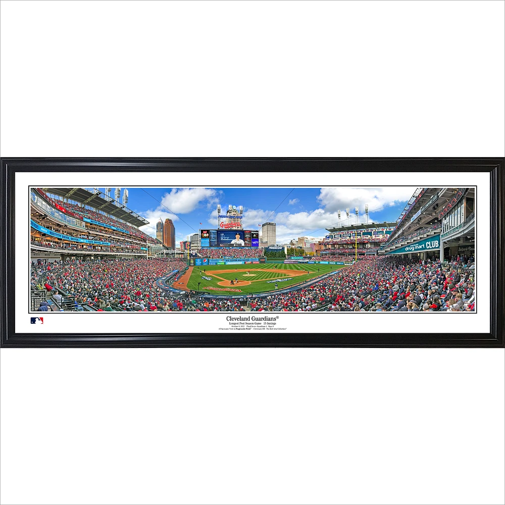 Cleveland Guardians 42" x 17" Framed Panorama