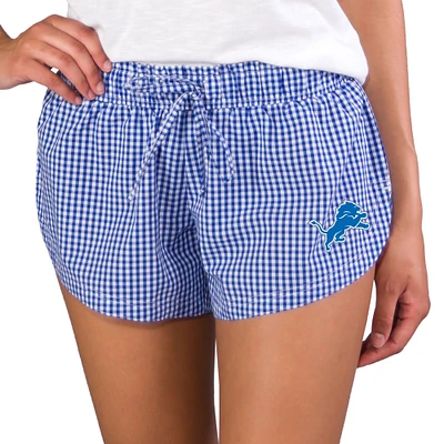 Women's Concepts Sport Royal Detroit Lions Tradition Woven Shorts