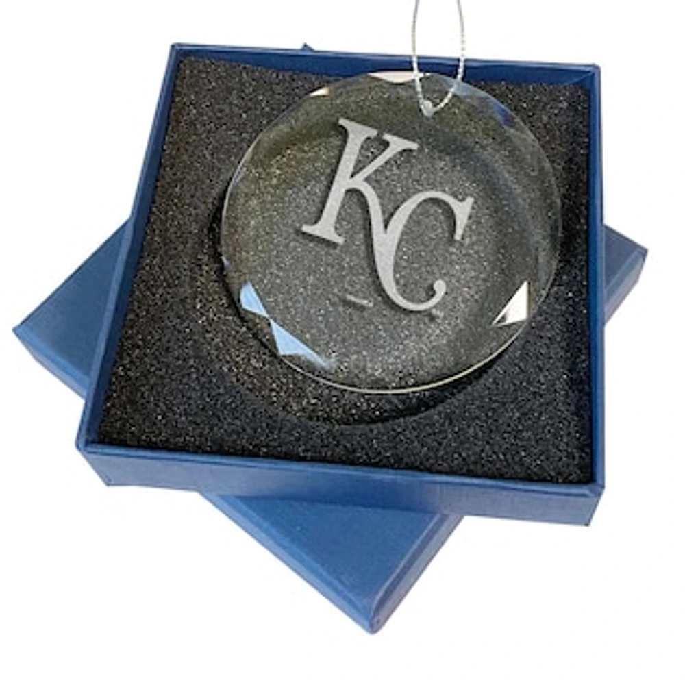 Kansas City Royals 3.25'' Laser Engraved Glass Ornament