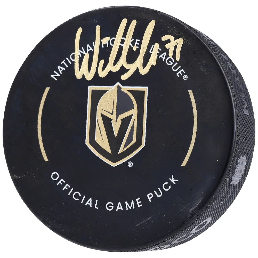 William Karlsson Vegas Golden Knights Autographed Official Game Hockey Puck