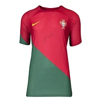 Bruno Fernandes Portugal National Team Autographed 2022-23 Home Jersey - Signature on Front