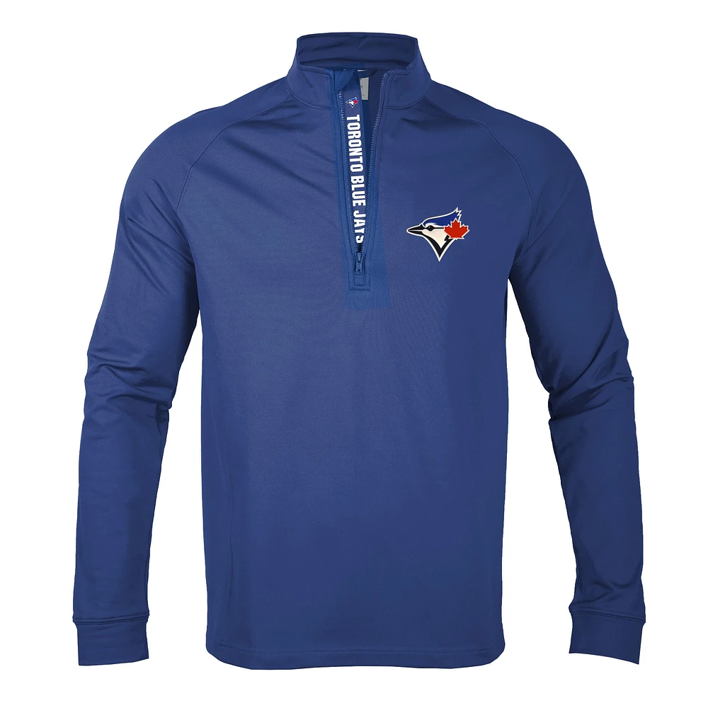 Men's Levelwear Royal Toronto Blue Jays Calibre Quarter-Zip Pullover Top