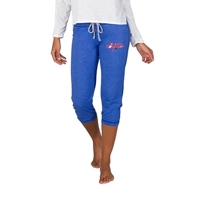 Women's Concepts Sport Royal Buffalo Bills Quest Knit Capri Pants