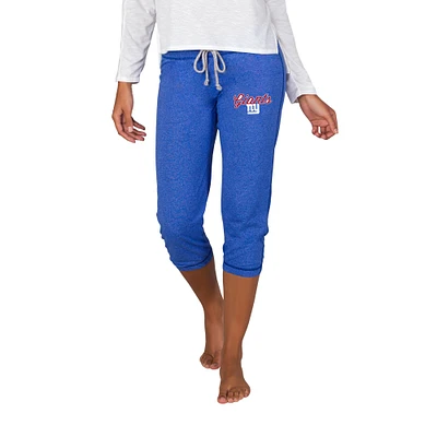 Women's Concepts Sport Royal New York Giants Quest Knit Capri Pants