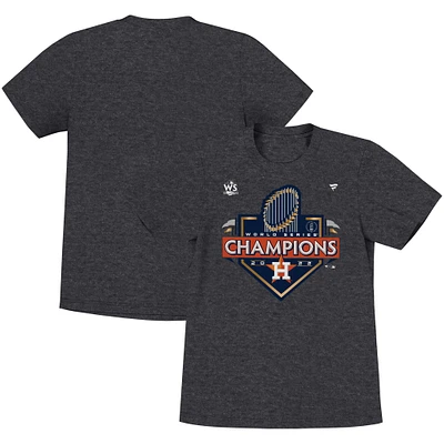 Toddler Fanatics Heather Charcoal Houston Astros 2022 World Series Champions Locker Room T-Shirt