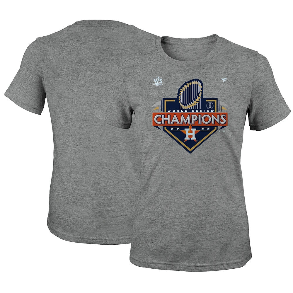 Women's Fanatics Heather Gray Houston Astros 2022 World Series Champions Locker Room T-Shirt