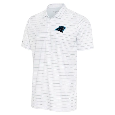 Men's Antigua White/Cream Carolina Panthers Ryder Polo