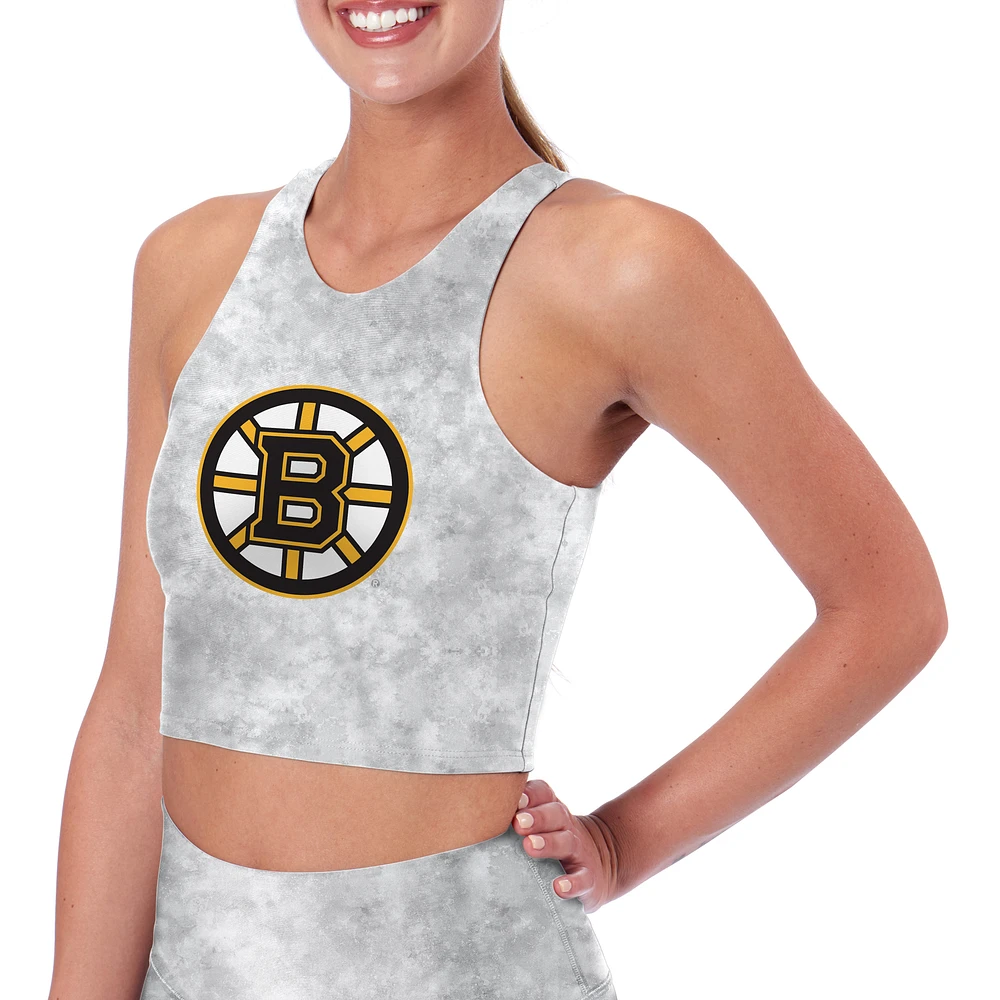 Women's Gray Boston Bruins Midi Tank Bra