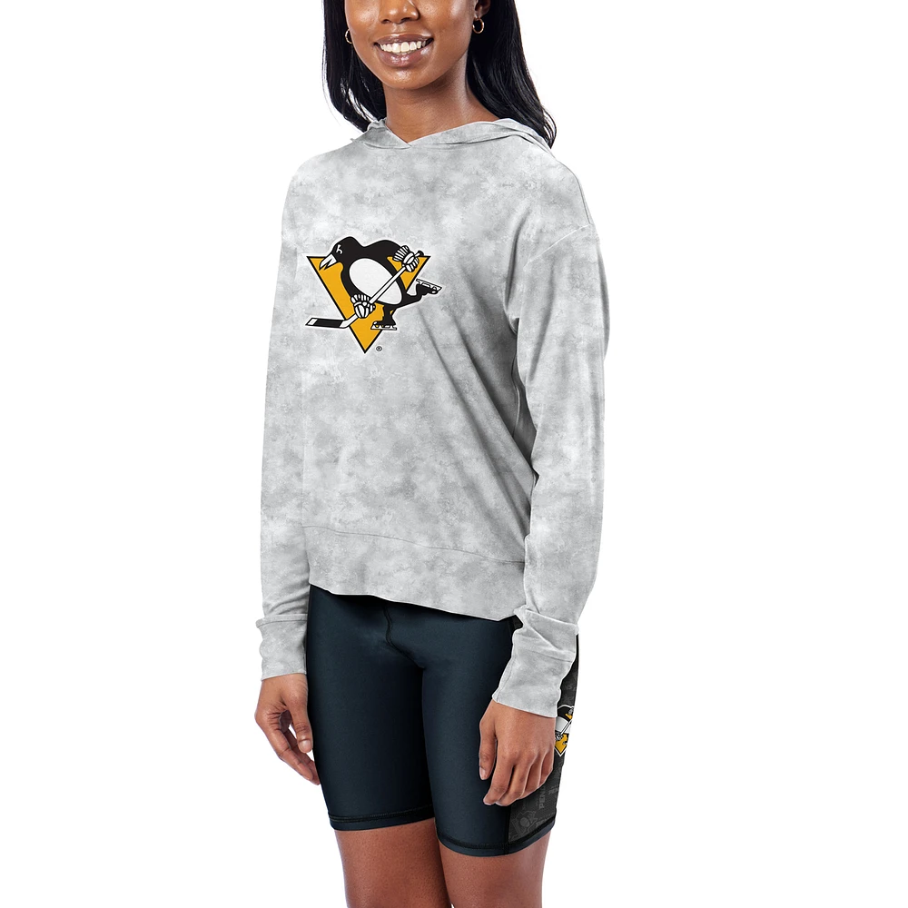 Women's Gray Pittsburgh Penguins Pullover Hoodie
