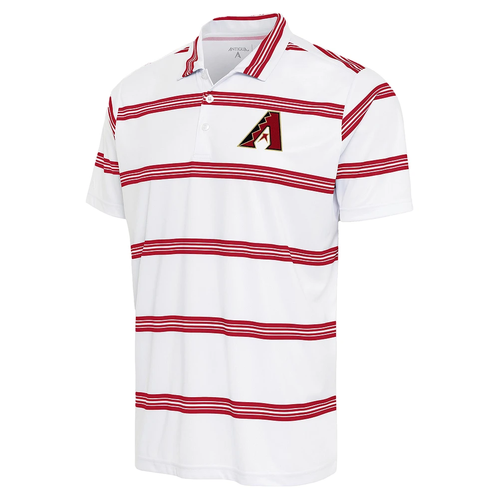 Men's Antigua White/Red Arizona Diamondbacks Groove Polo
