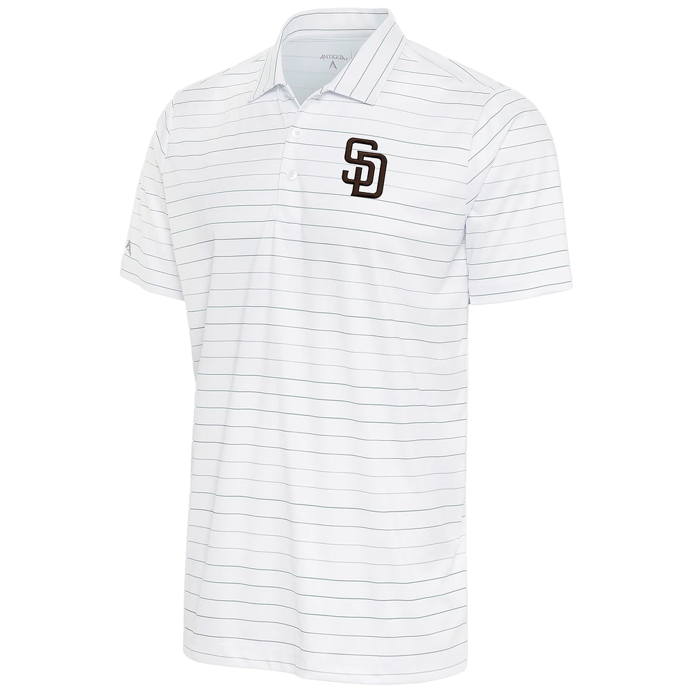 Men's Antigua White/Gray San Diego Padres Ryder Polo