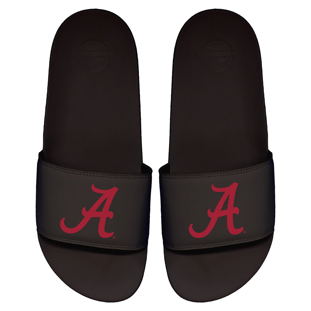 Men's ISlide Black Alabama Crimson Tide Primary Logo Motto Slide Sandals