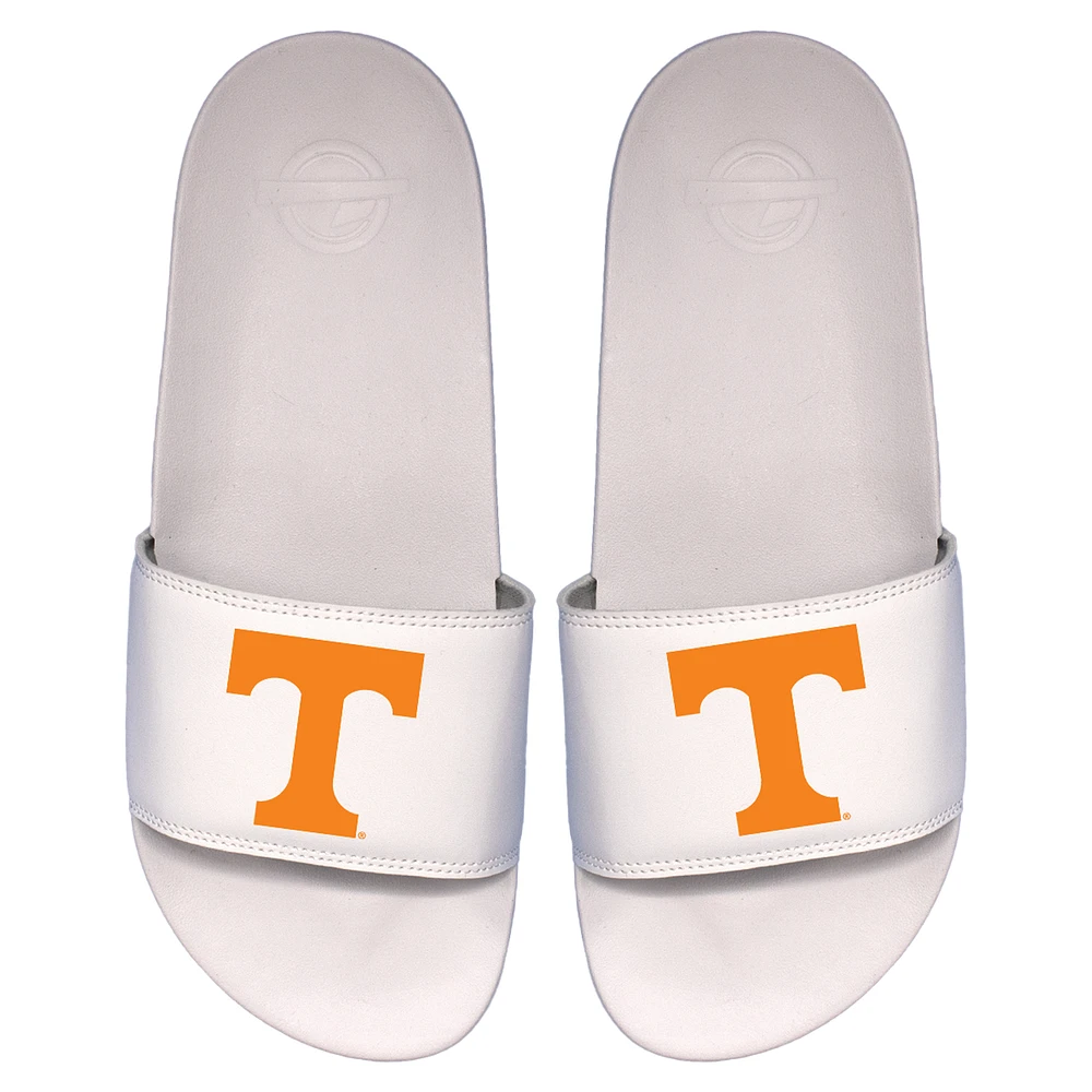 Men's ISlide White Tennessee Volunteers Primary Logo Motto Slide Sandals
