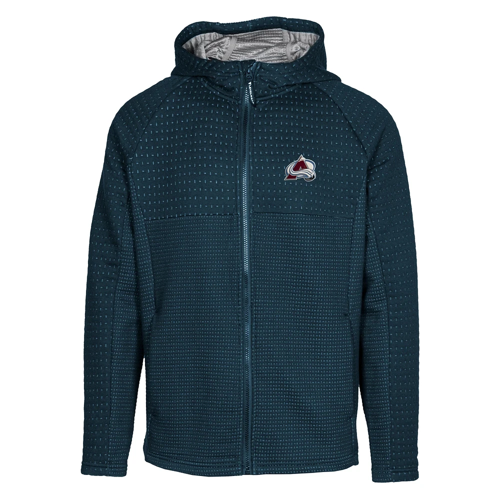 Men's Levelwear Navy Colorado Avalanche Durham Insignia Full-Zip Hoodie