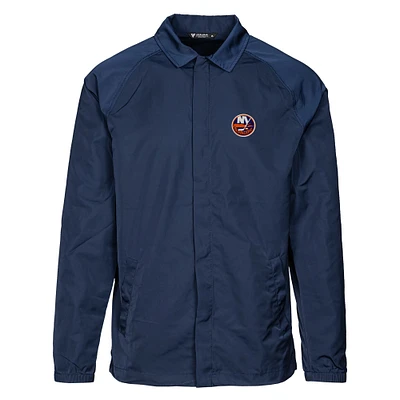 Men's Levelwear Navy New York Islanders Guru Insignia Full-Snap Jacket