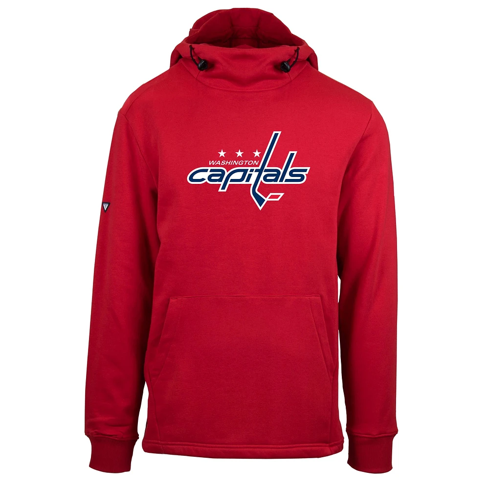 Men's Levelwear Red Washington Capitals Shift Fleece Pullover Hoodie