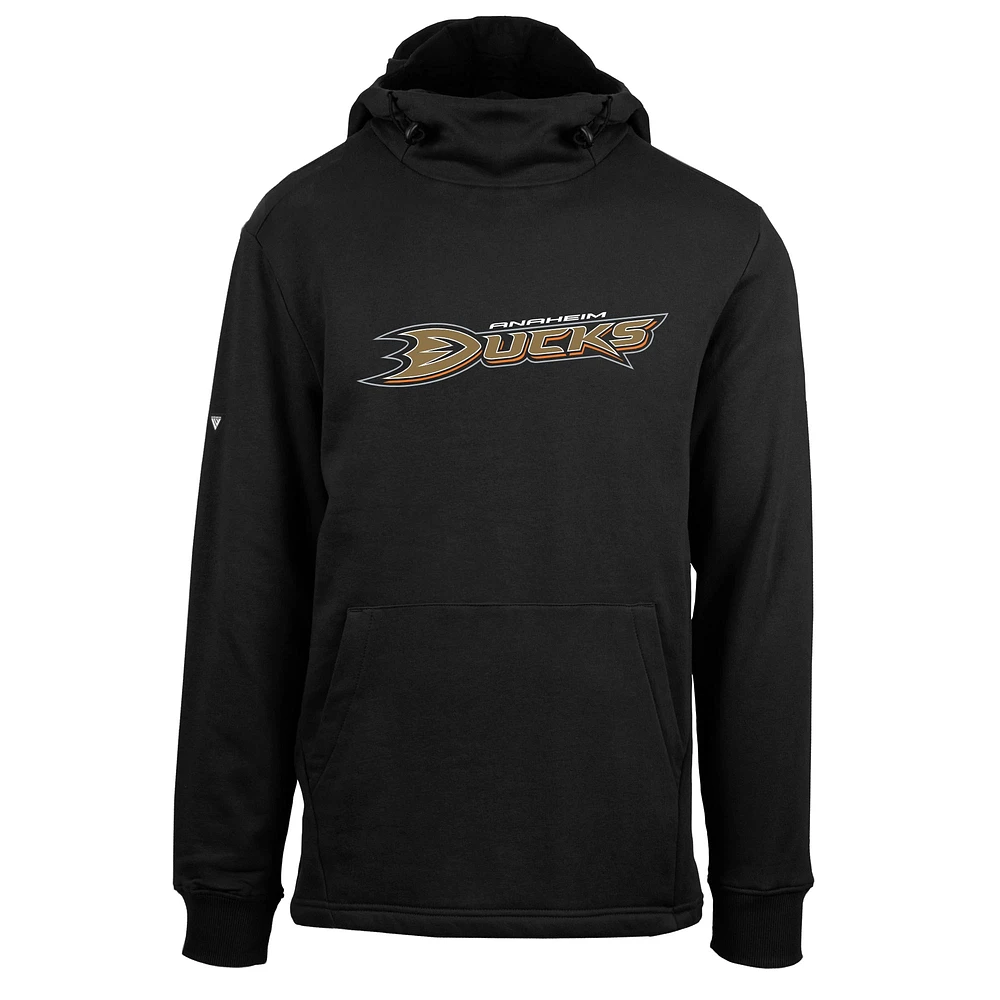 Men's Levelwear Black Anaheim Ducks Shift Fleece Pullover Hoodie