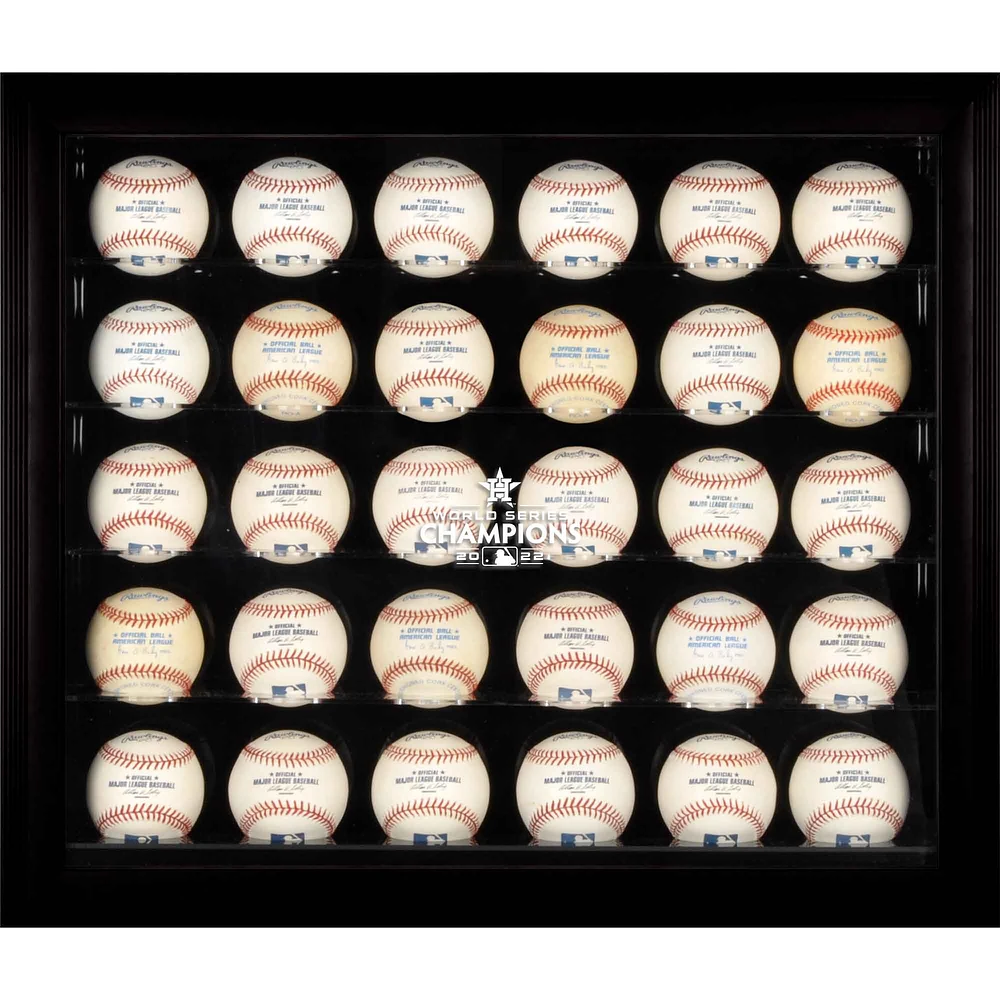Fanatics Authentic Houston Astros 2022 World Series Champions Framed 30-Ball Display Case