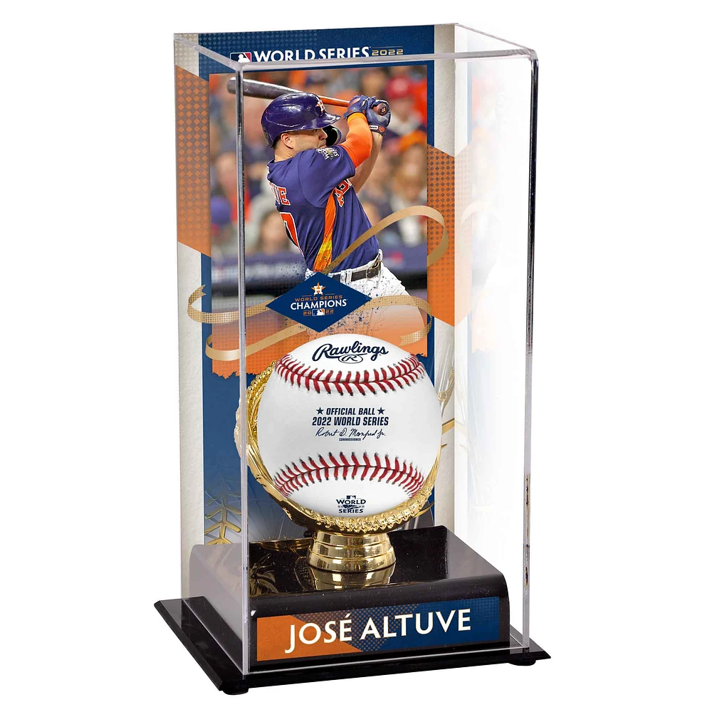 Jose Altuve Houston Astros 2022 World Series Champions Sublimated Display Case with Image