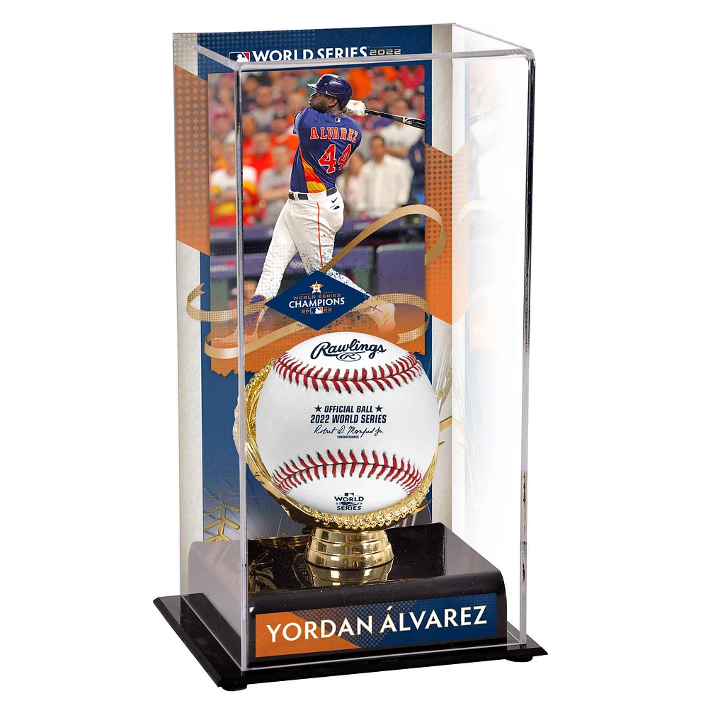 Yordan Alvarez Houston Astros 2022 World Series Champions Sublimated Display Case with Image