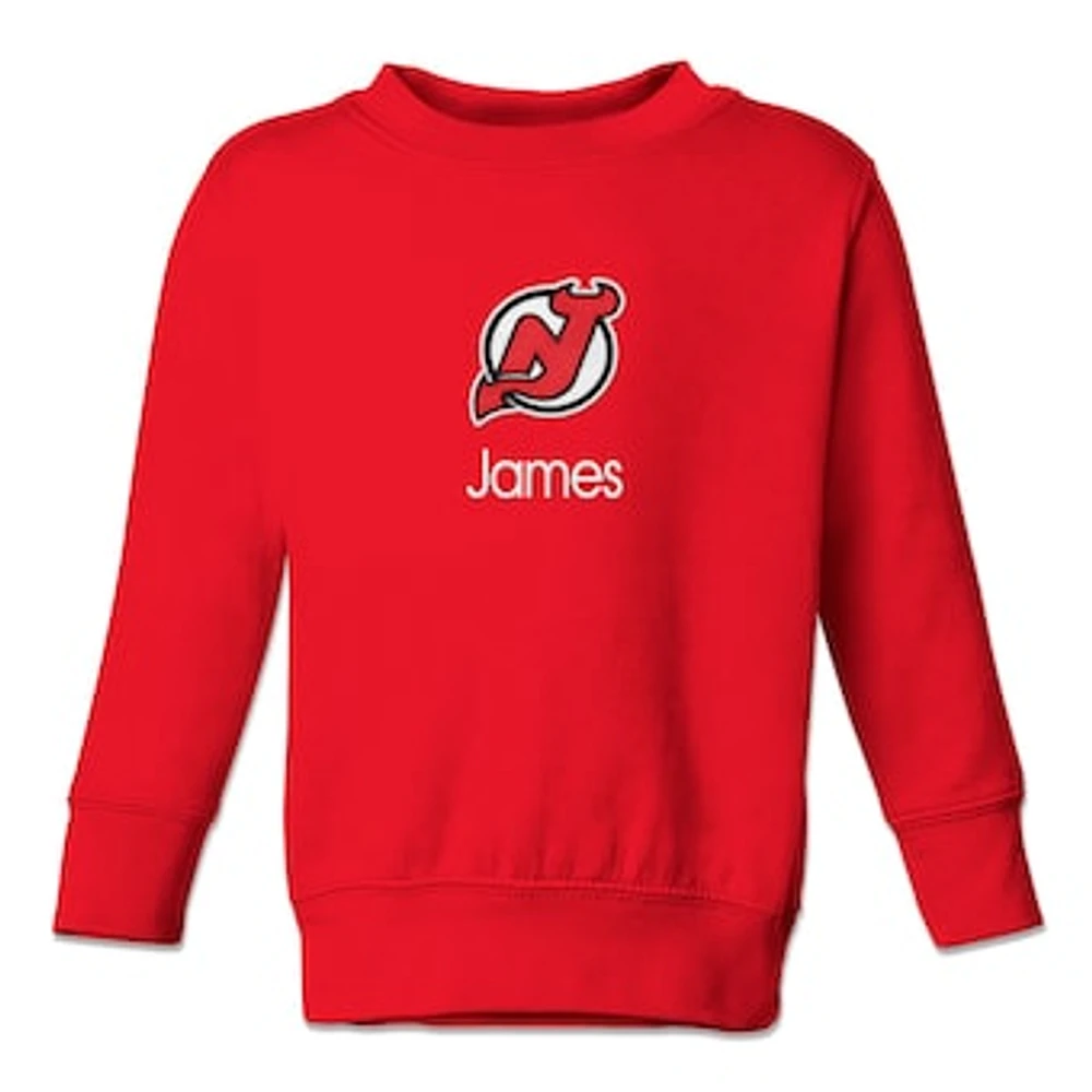 Toddler New Jersey Devils Personalized Pullover Sweatshirt