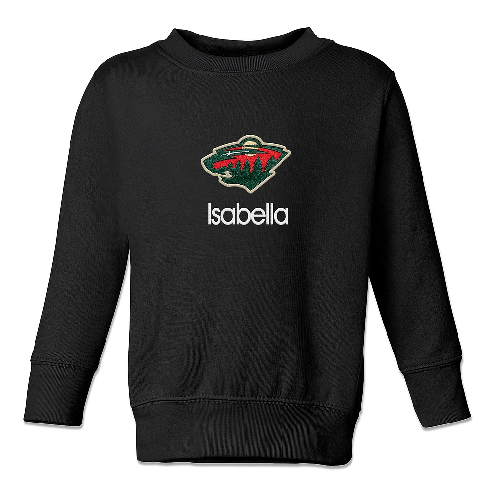 Toddler Minnesota Wild Personalized Pullover Sweatshirt