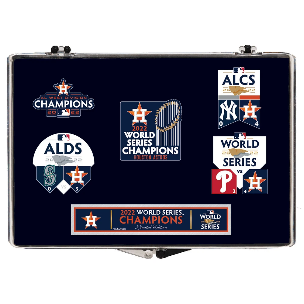WinCraft Houston Astros 2022 World Series Champions Five-Piece Pin Set
