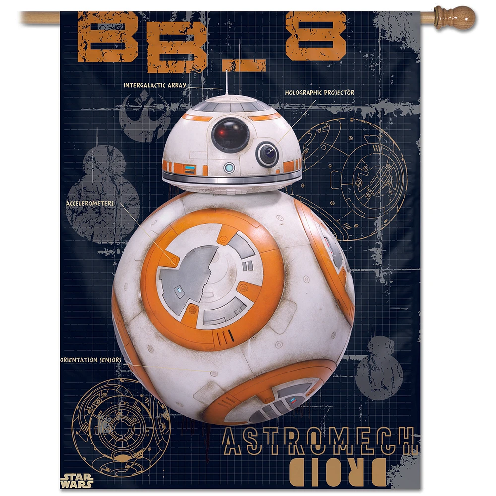 WinCraft Star Wars Astromech Droid 28'' x 40'' Single-Sided Vertical Banner