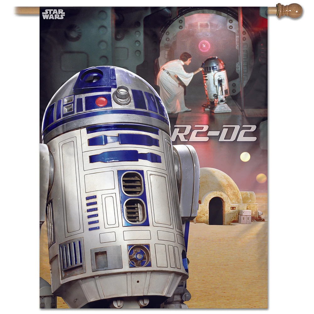 WinCraft Star Wars R2-D2 28'' x 40'' Single-Sided Vertical Banner