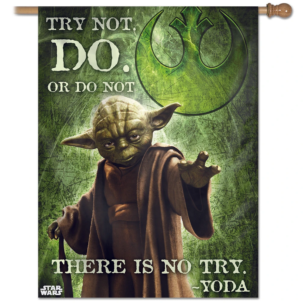 WinCraft Star Wars Yoda 28'' x 40'' Single-Sided Vertical Banner