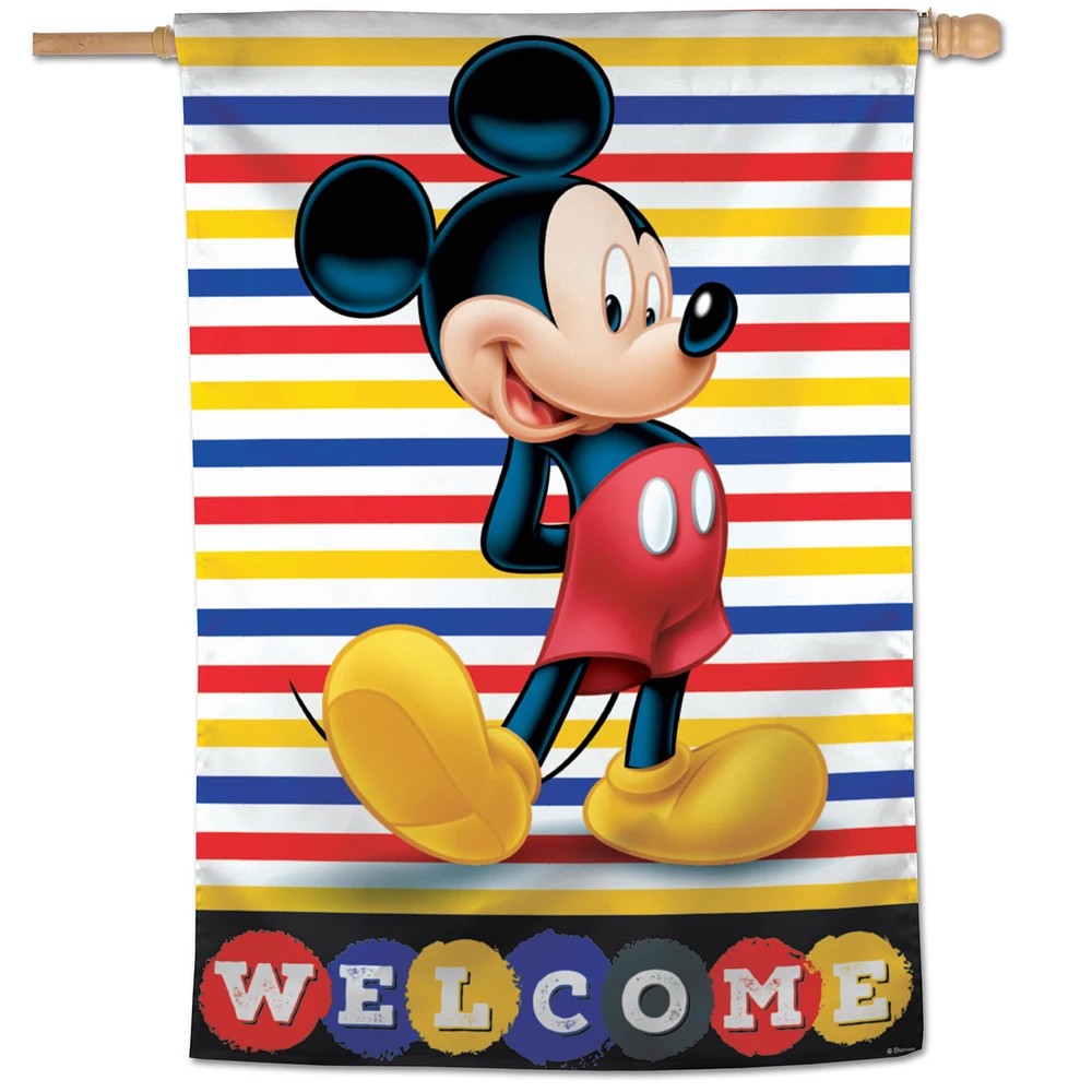 WinCraft Disney Mickey Welcome 28'' x 40'' Single-Sided Vertical Banner