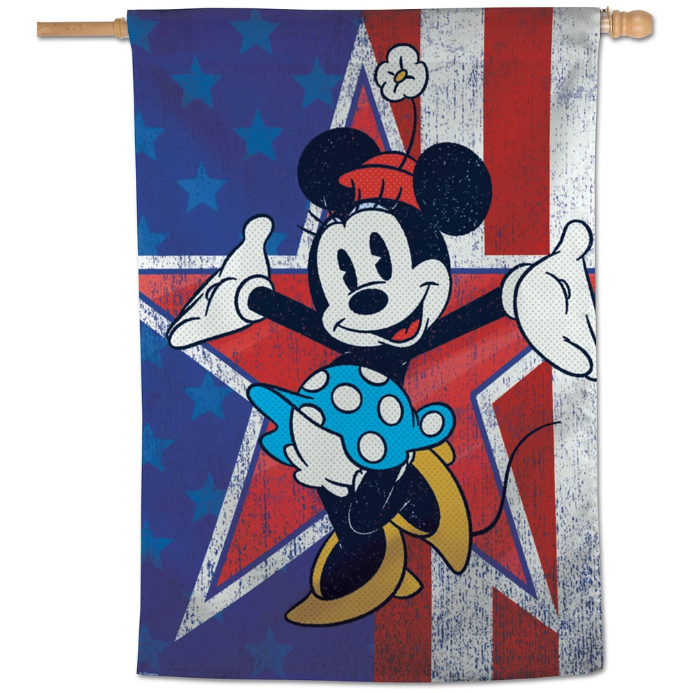 WinCraft Disney Minnie Stars & Stripes 28'' x 40'' Single-Sided Vertical Banner