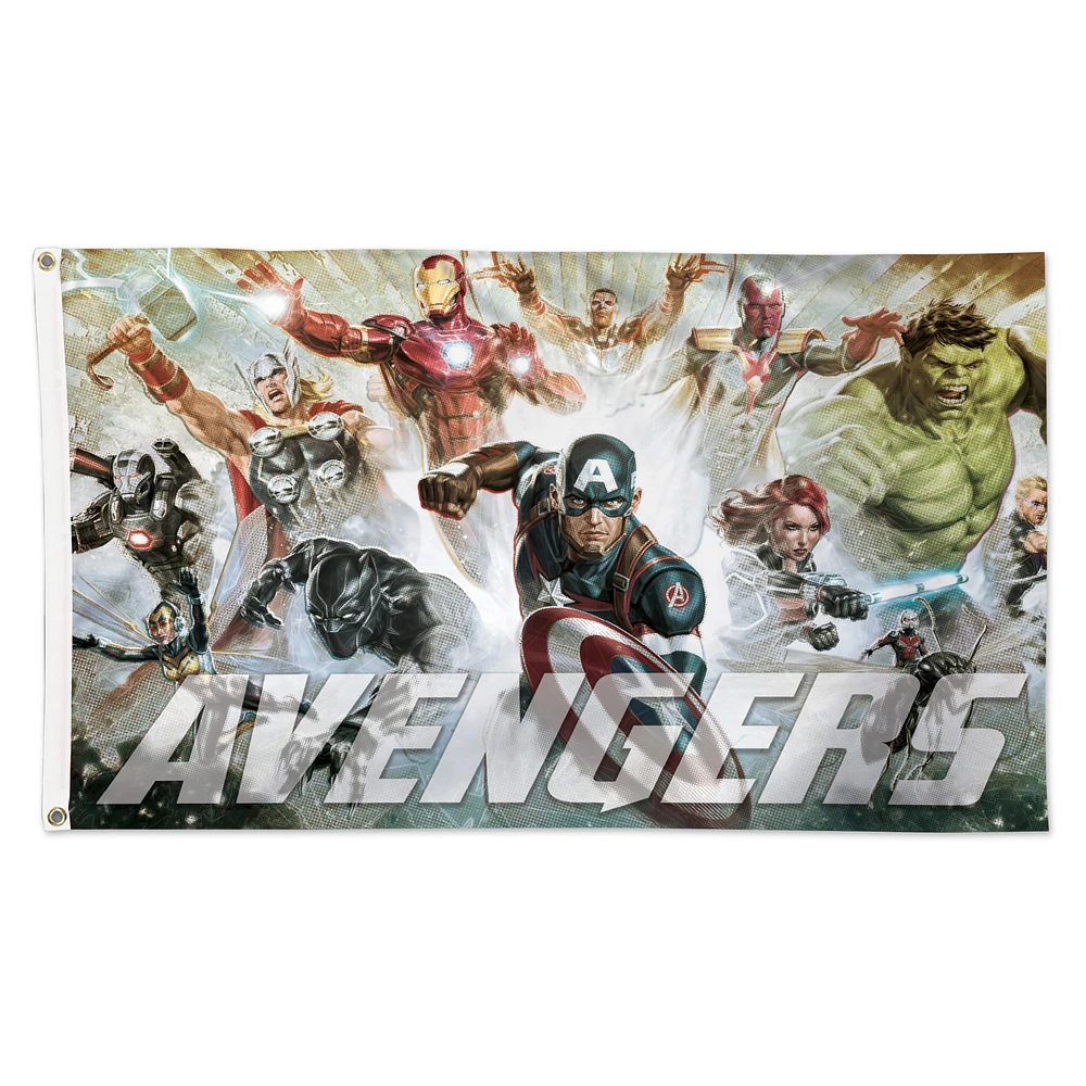 WinCraft The Avengers Assembled 3' x 5' Single-Sided Deluxe Flag